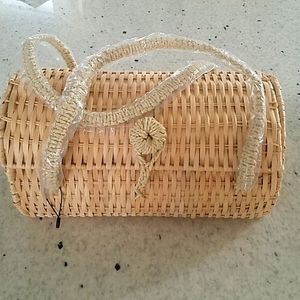 NWOT Zara Wicker bag